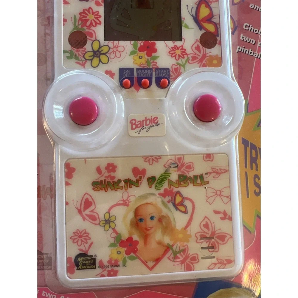 1995 Barbie Shakin Pinball Micro Games Of America Electronic Handheld NOT TESTED